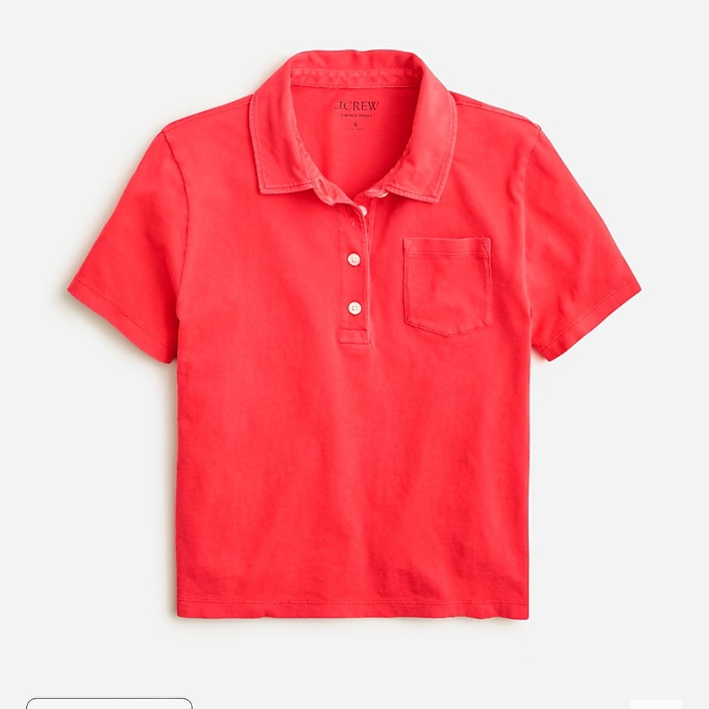 Vintage jersey shrunken polo T-shirt NWT